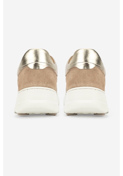 Valmenti Kadın Hakiki Deri Nude Sneakers & Spor Ayakkabı 298 7025 Bn Ayk Y26 Sand Pen/pdr Su/gold