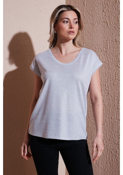 Fashion Friends Bayan Bluz 25y0202k1 Gümüş Gümüş