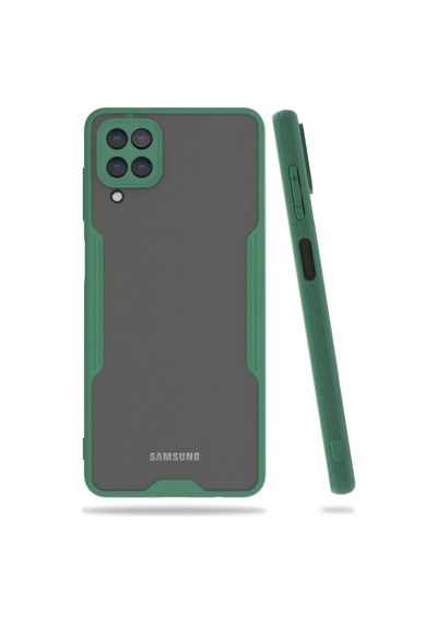 Newface Samsung Uyumlu,  Galaxy A22 Kılıf Platin Silikon - Yeşil