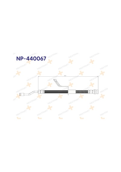 Nextpart Fren Hortumu Ön Sağ Accent Blue 2012- Np-440067