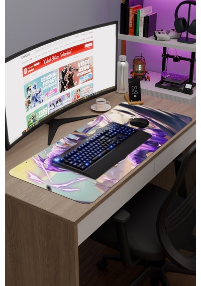 Cyno Genshin Impact Anime Gacha V5 - 90x40 Xxl Gaming Mouse Pad Fare Altlığı