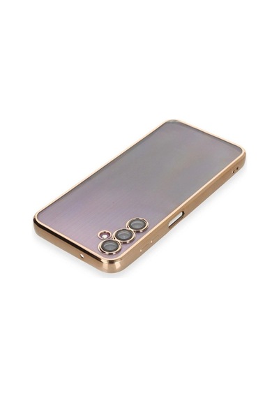 Samsung Samsung Uyumlu Galaxy A14 4g Kılıf Razer Lensli Silikon - Gold