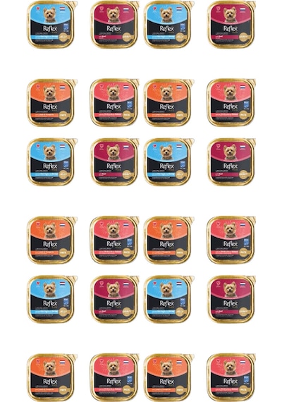 Reflex Karışık Pate Köpek Yaş Maması Konserve Alutray 24 x 85 G