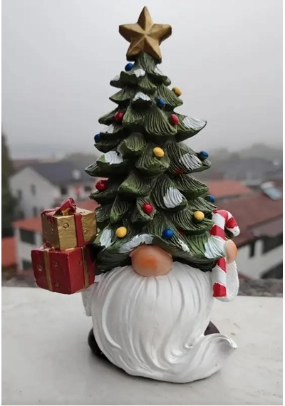 Kış Masası Noel Ağacı Süslemeleri İç Mekan Ev Dekorasyonu Noel Babalı Çam Ağacı 01