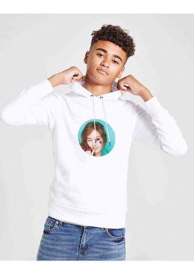 Tshirthane Snsd Jessica 2016 K Pop Baskılı Unisex Çocuk Kapüşonlu Sweatshirt Beyaz