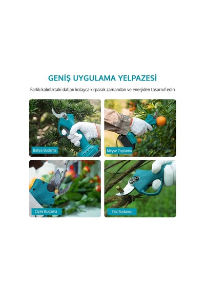 Prohummer Ph332 Kömürsüz Akülü Dal Budama Makası 30mm 58vf