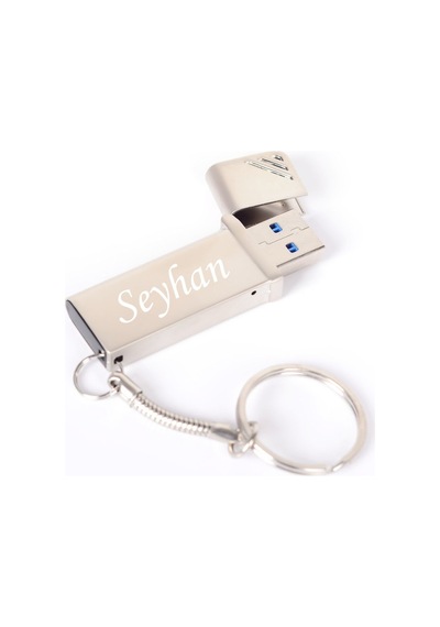 Kişiye Özel F-155-16 Krom Usb 3.0 Metal Usb Bellek 16 Gb