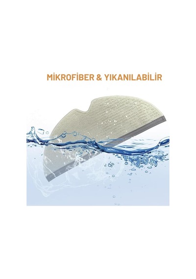 Roborock Q7, Q7+, Q7 Max, Q7 Max+ İle Uyumlu 2 Ana Fırça 2 Beyaz Yan Fırça 2 Filtre 2 Mop Genel