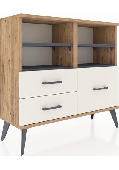 Arges Şifonyer 4 Raflı 3 Çekmeceli 88x30x80 Çam-antrasit/aytaşı Antrasit/aytaşı Arges Şifonyer 4 Raflı 3 Çekmeceli 88x30x80 Çam-antrasit/aytaşı Antrasit/aytaşı