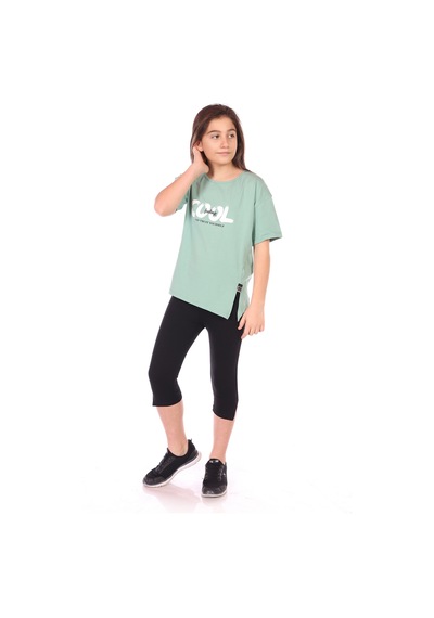 Toontoy Kids Toontoy Kız Çocuk Cool Baskılı Kaprili Takım Fuşya