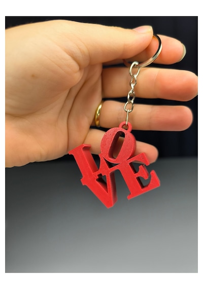 Love Anahtarlık Kırmızı