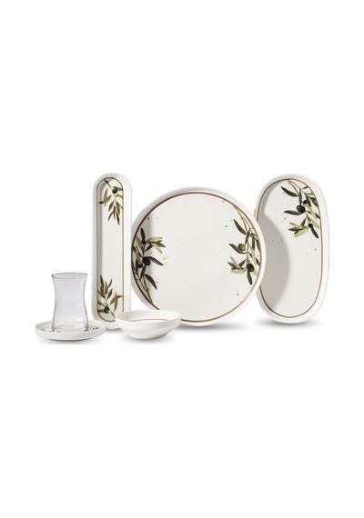 Korkmaz Luna Collection 25 Parça Kahvaltı Takımı A8700-2 Beyaz
