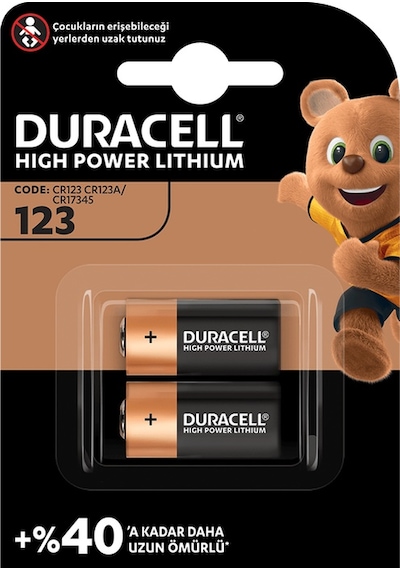 Duracell Ultra Lityum Cr123a 2li