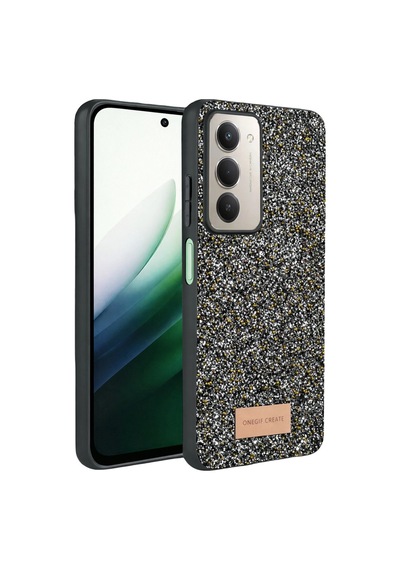 Onegif Xiaomi Redmi 15 4g Bright Simli Kapak - Gold 0.2M-Çok Renkli