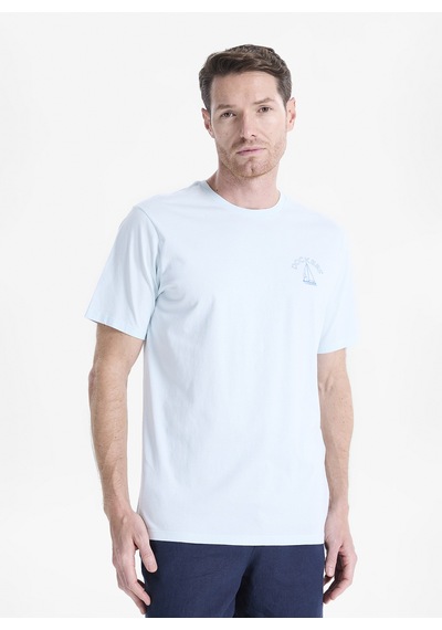 Dockers Mavi Erkek Regular Fit Logo Baskılı T-shirt 004mb-90