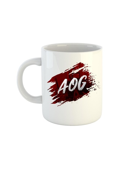 Aog Logo Baskılı Porselen Kupa Bardak 2