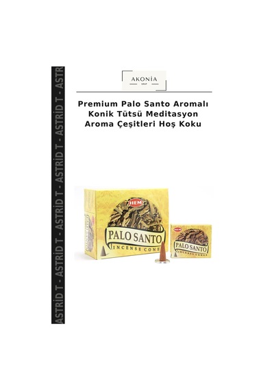 Premium Palo Santo Aromalı Konik Tütsü Meditasyon Aroma Çeşitleri Hoş Koku