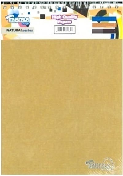 Özkan Defter A4 120 Yaprak Bloknot Myscala Çizgisiz Düz Açık Kahverengi