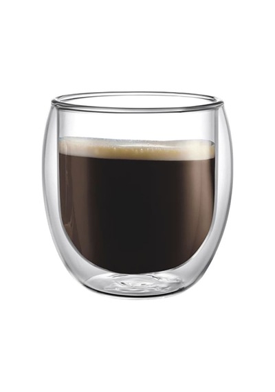 Leggno Vetro Çift Cidarlı Espresso Bardağı 2li 100 Ml Le-vtr7000degl10 Leggno Çok Renkli