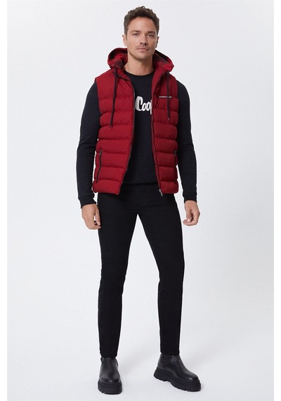 Lee Cooper Caspian Erkek Yelek Bordo-15319