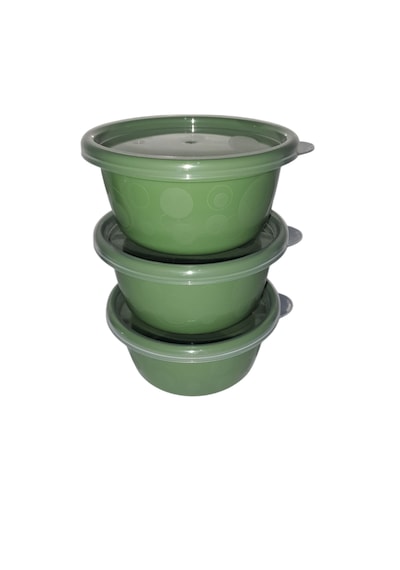 Tick Tock Hava Sızdırmaz Saklama Kabı Yeşil 3'lü Set 3 x 250 ML Yeşil