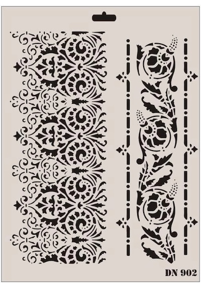 Mey İthalat Rich Dantel Seri Dn-902 Stencil 35x25 Cm Diğer
