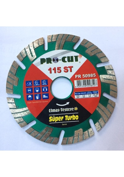 Procut Elmas Beton Kesici Testere 115 MM Mermer Taş Kesici