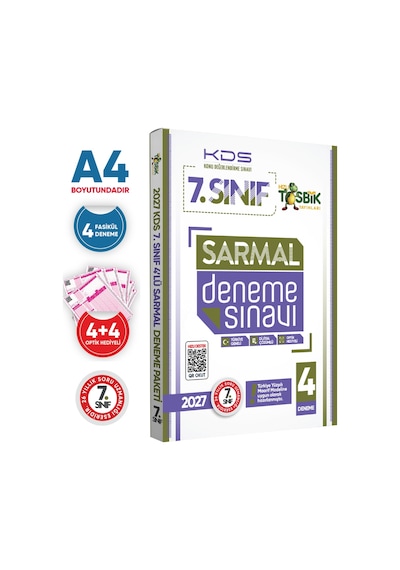 2027 7.Sınıf YENİ SİSTEM İOKBS BURSLULUK Tıpkı Basım ve Sarmal Deneme Seti Türkiye Geneli D. Çözümlü