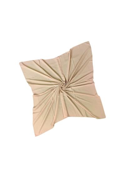 Mim Eşarp Tuana Eşarp Medine İpeği Eşarp 110x110 Cm BEj