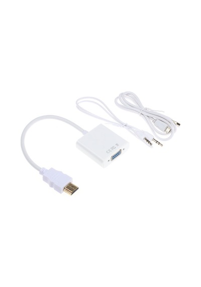 Hdmi To Vga Kablo Çevirici Dönüştürücü Ses Uydu Ps3 4305P Monitör