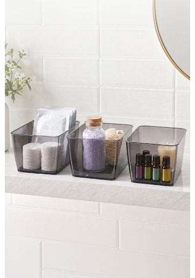 Salve Küçük Boy Buzdolabı-banyo Organizer Düzenleyici Füme