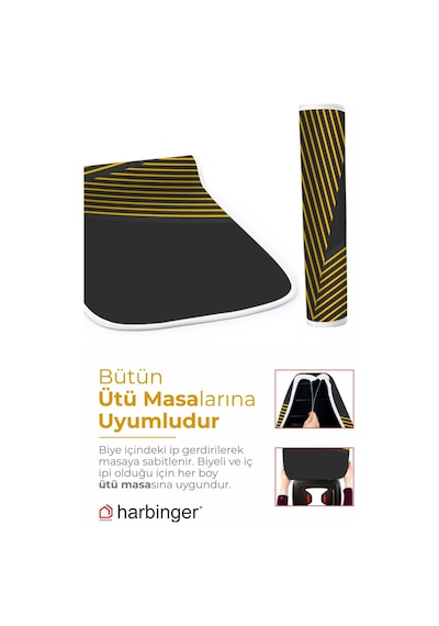 Harbinger Keçeli Isıya Dayanıklı Ütü Masası Kılıfı Sarı