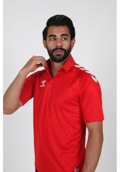 Hummel Dream Kamp Tişört, Polo Yaka Kırmızı