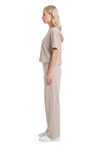 Cottonill Premium - Sway Collection Vizon Basic Yüksel Bel Modal Bol Paça Kadın Pantolon