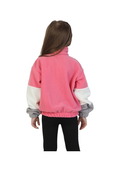Erdem Kıds Kız Çocuk Dik Yaka Fermuarlı Sweatshirt-kazak Beli Lastikli Çok Renkli Kışlık Polar Sweat Pembe-ekru-gri Pembe-ekru-gri Erdem Kıds Kız Çocuk Dik Yaka Fermuarlı Sweatshirt-kazak Beli Lastikli Çok Renkli Kışlık Polar Sweat Pembe-ekru-gri Pembe-ekru-gri