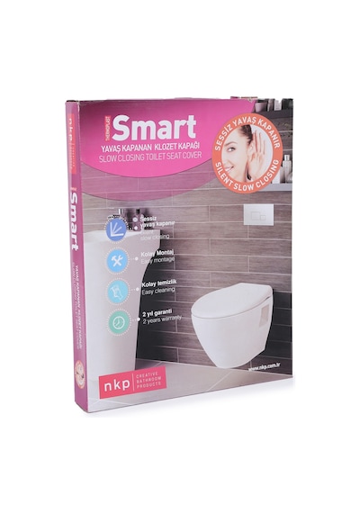 Smart Oval Yavaş Kapanan Klozet Kapağı