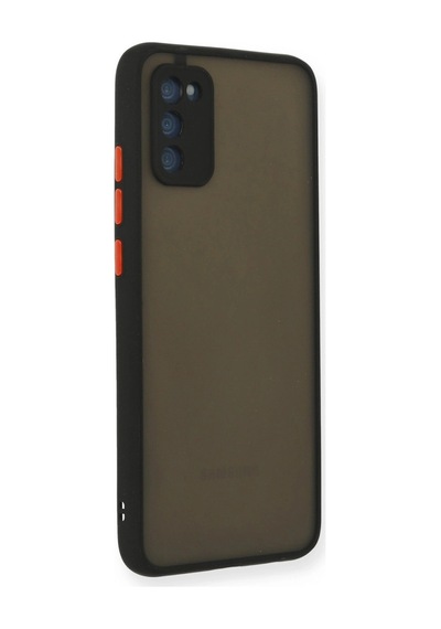 Samsung Galaxy Uyumlu A03s Kılıf Montreal Silikon Kapak C7786 Siyah
