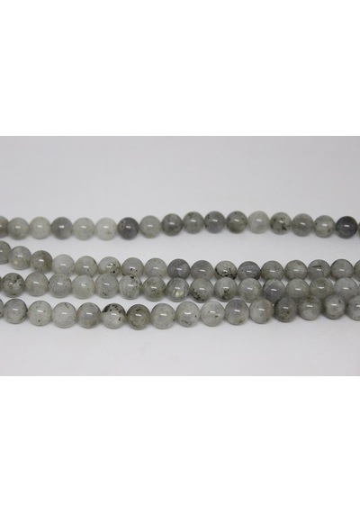 Labradorit Taşı Açık Renk YARIM Dizi 8mm (18cm uzunluğundadır)
