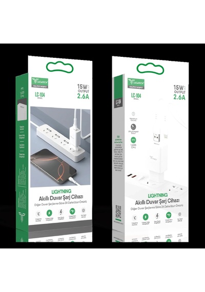 Lucatech Lc-104 Şarj Aleti Set Apple Uyumlu iPhone Hızlı 15w