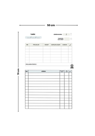 Pomodoro Tekniği Planlayıcı, Sihirli Kağıt, Ders Planlayıcı, İş Planlayıcı, Süresiz Planlayıcı