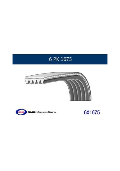 Gmb Gpk 6pk1675 Kanallı Kayıs