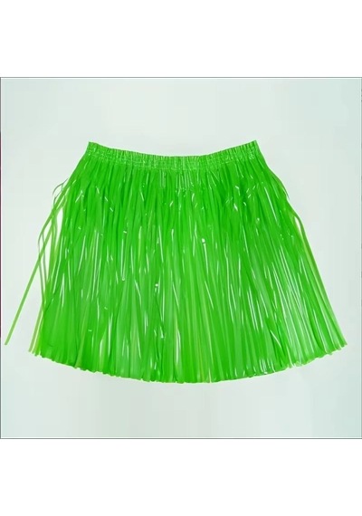 Neon Yeşil Hawaii Parti Eteği 40 Cm +3
