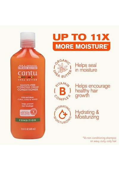 Doğal Saçlar İçin Shea Tereyağlı Krem Kremi Saç Kremi, 13,5 Fl Oz Ambalaj Değişebilir