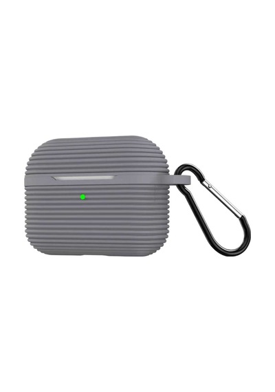 Airpods Pro 3 3.nesil Raven Silikon Kılıf - Gri