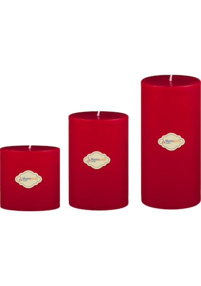 Small Çap : 10 Cm Set Mum Kırmızı Kirmızı