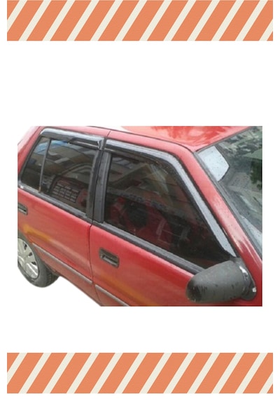 Hyundai Excel Tüm Modellerine Özel 4'lü Mügen Tip Cam Rüzgarlığı