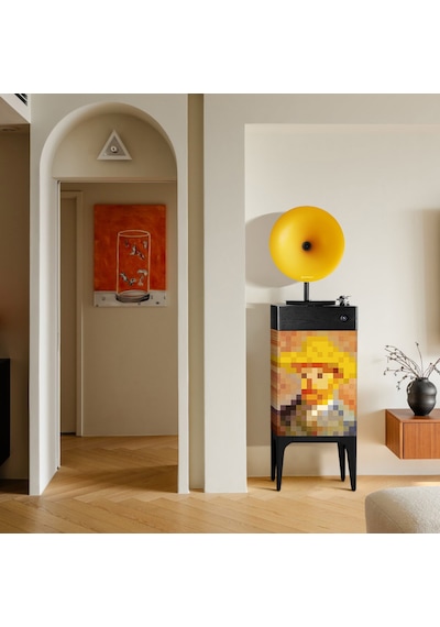 Fennessy İ5 Bluetooth Hoparlörlü 110w Hi-fi Retro Pikap Plakçalar Turntable, Van Gogh