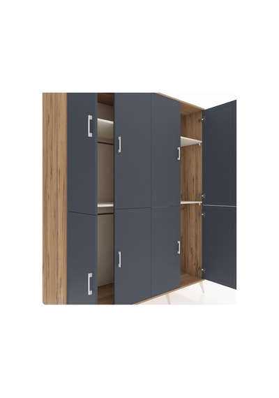 Kronos Gardrop 4 Raflı 8 Kapaklı 4 Askılı 176x59x221 Çam-antrasit/aytaşı Antrasit/aytaşı Kronos Gardrop 4 Raflı 8 Kapaklı 4 Askılı 176x59x221 Çam-antrasit/aytaşı Antrasit/aytaşı