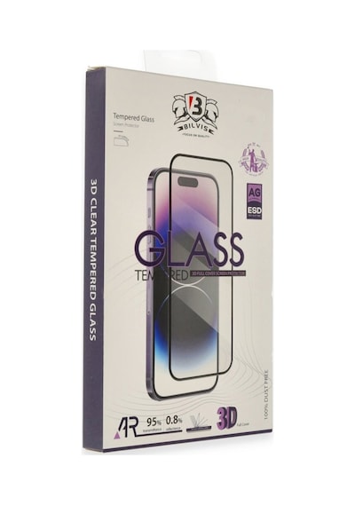 İphone 17 Air Bilvis 3d Cam Ekran Koruyucu - Siyah