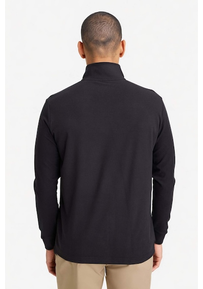 Defacto Defactofit Standart Fit Dik Yaka Yarım Fermuarlı Polar Sporcu Sweatshirt F2302ax25wnbk81 Siyah